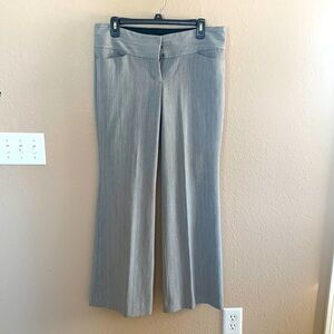 Womens gray and white gently worn Express pants size 8.